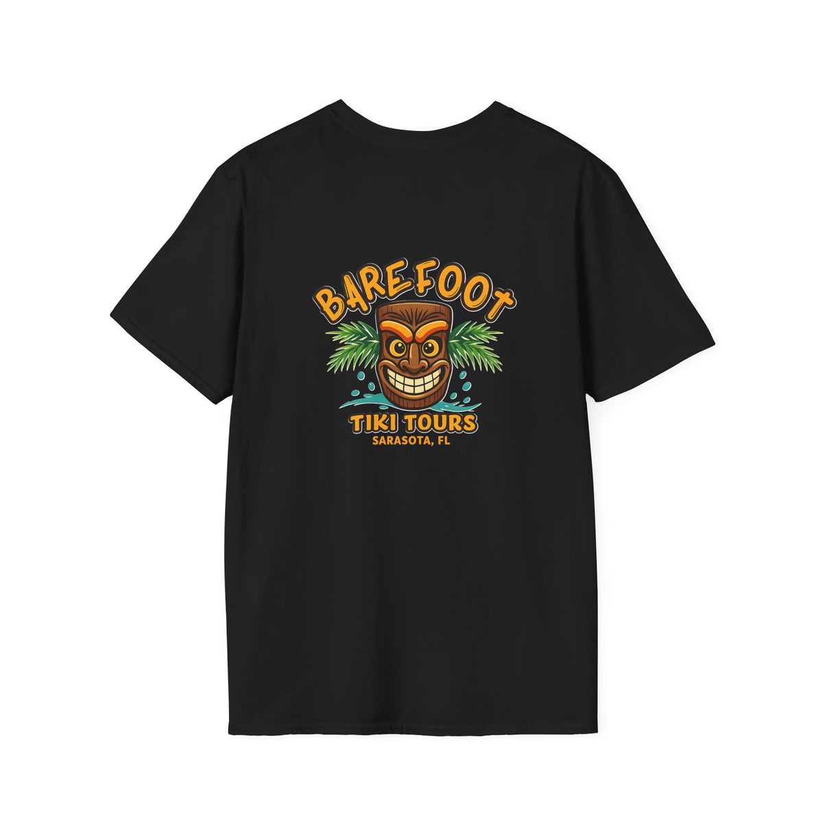T-Shirt — Barefoot Tiki Tours Graphic Tee (Sarasota, FL)