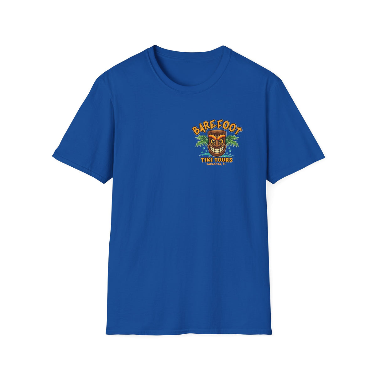 T-Shirt — Barefoot Tiki Tours Graphic Tee (Sarasota, FL)