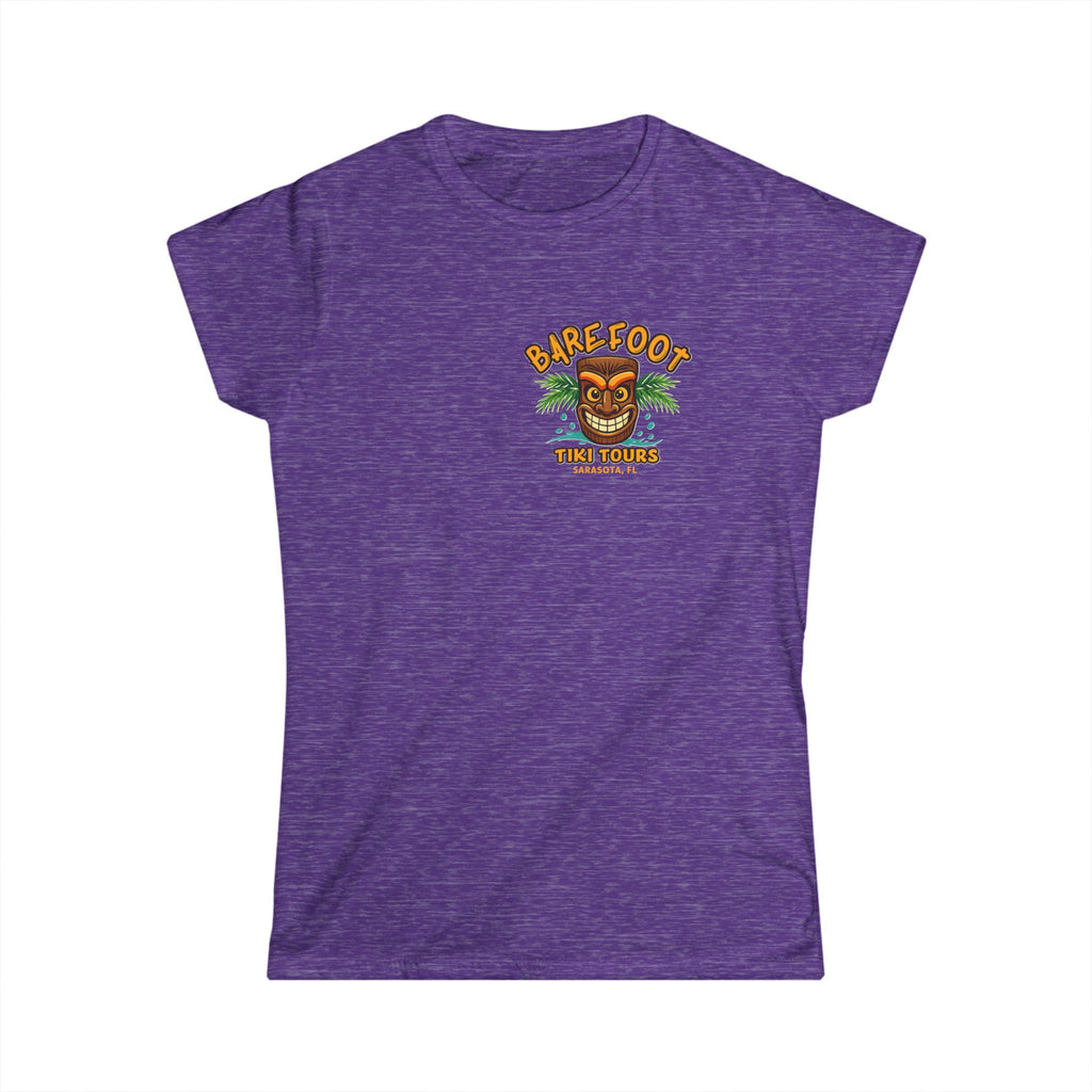 Barefoot Tiki Women's Softstyle Tee - Boat illustration