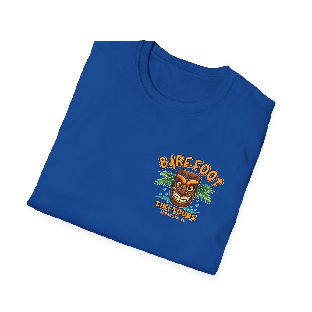 T-Shirt — Barefoot Tiki Tours Graphic Tee (Sarasota, FL)