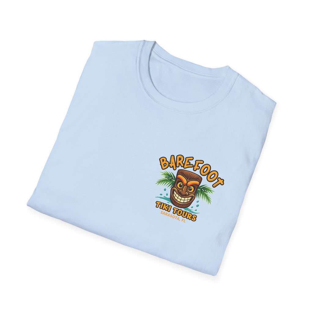 T-Shirt — Barefoot Tiki Tours Graphic Tee (Sarasota, FL)