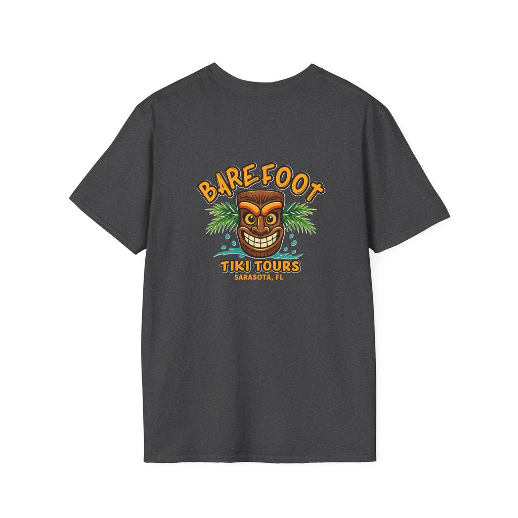 T-Shirt — Barefoot Tiki Tours Graphic Tee (Sarasota, FL)