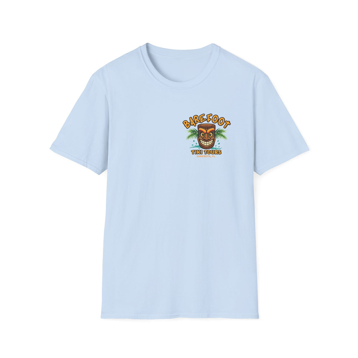 T-Shirt — Barefoot Tiki Tours Graphic Tee (Sarasota, FL)