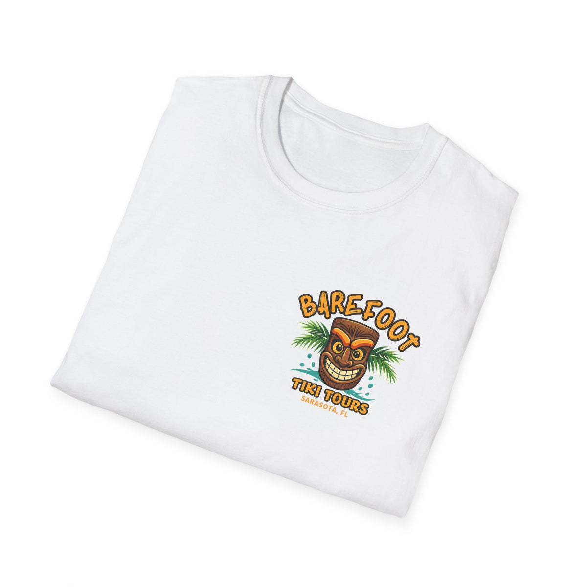 T-Shirt — Barefoot Tiki Tours Graphic Tee (Sarasota, FL)