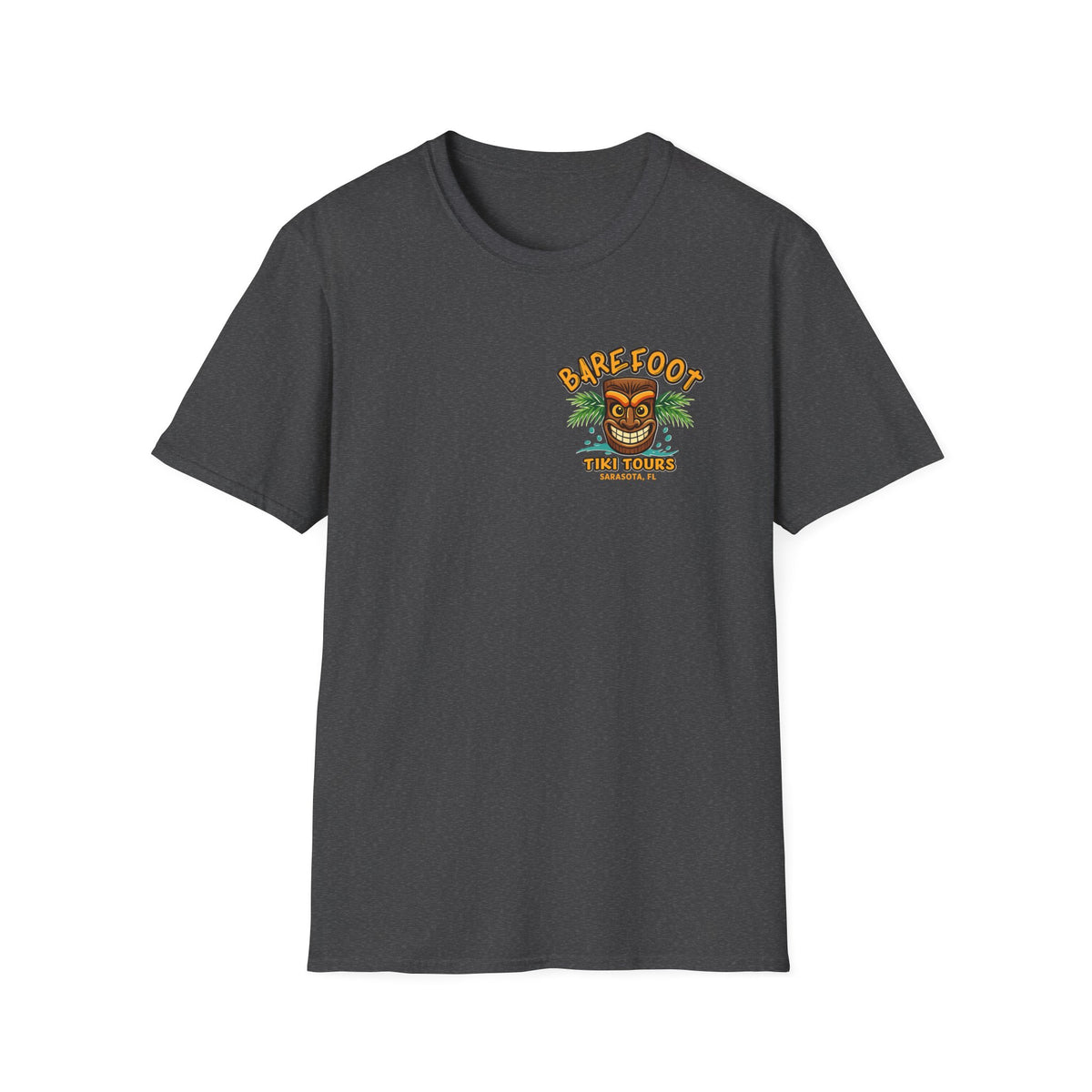 T-Shirt — Barefoot Tiki Tours Graphic Tee (Sarasota, FL)