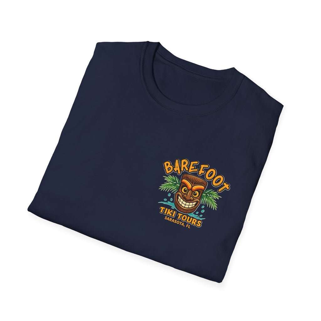 T-Shirt — Barefoot Tiki Tours Graphic Tee (Sarasota, FL)