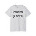 Oysters & Beer Tee — Casual Script T‑Shirt