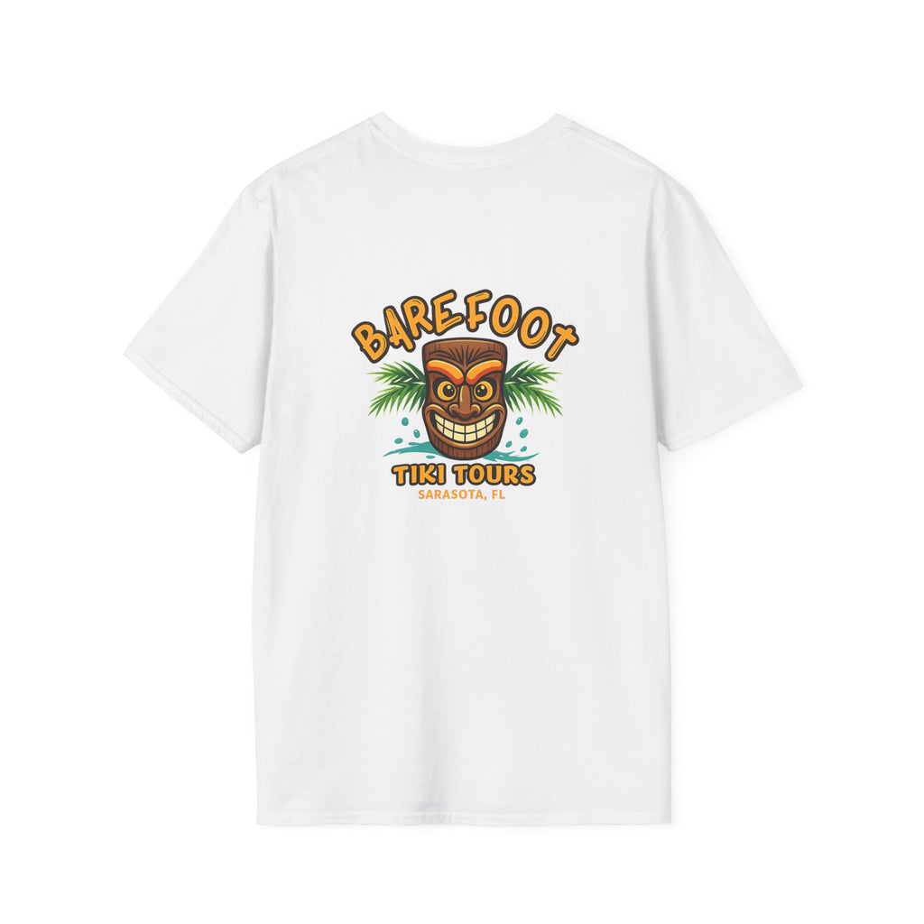 T-Shirt — Barefoot Tiki Tours Graphic Tee (Sarasota, FL)