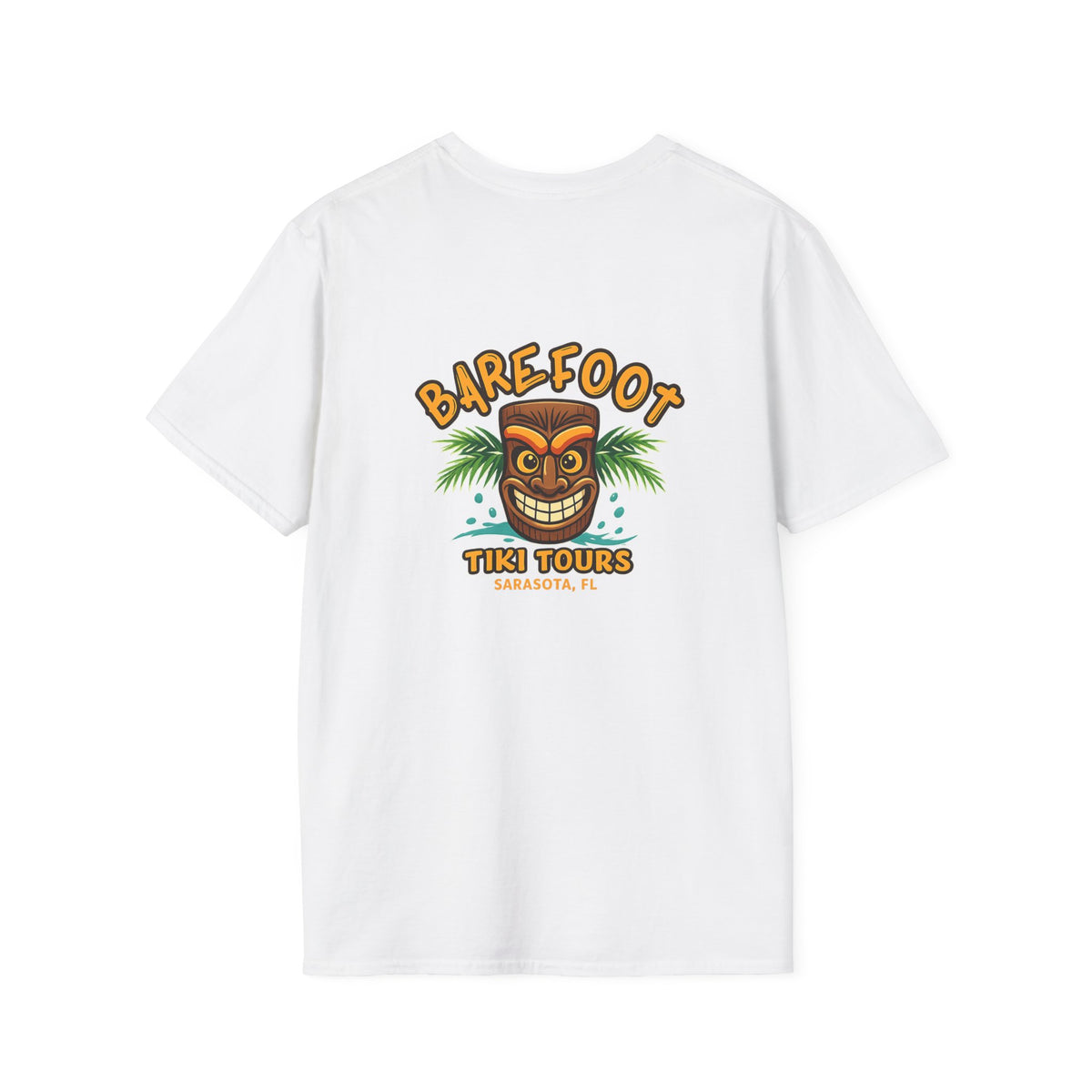 T-Shirt — Barefoot Tiki Tours Graphic Tee (Sarasota, FL)