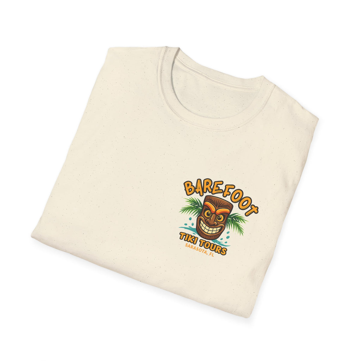 T-Shirt — Barefoot Tiki Tours Graphic Tee (Sarasota, FL)