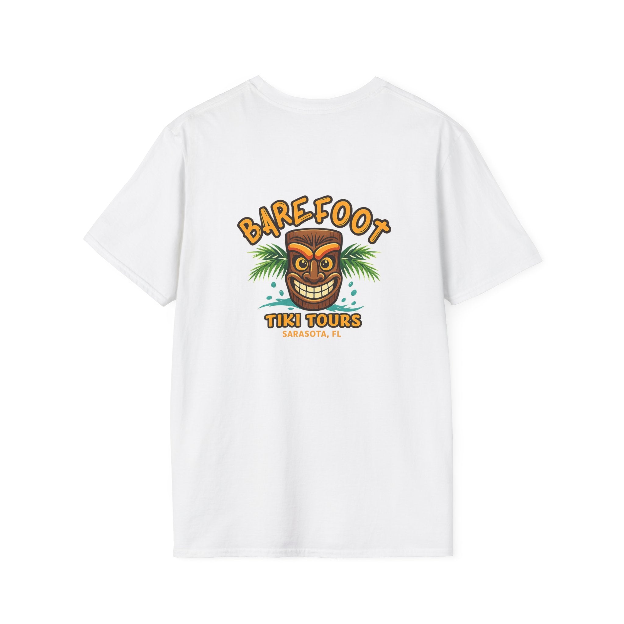 T-Shirt — Barefoot Tiki Tours Graphic Tee (Sarasota, FL)