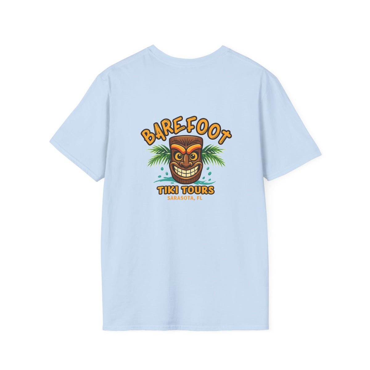 T-Shirt — Barefoot Tiki Tours Graphic Tee (Sarasota, FL)