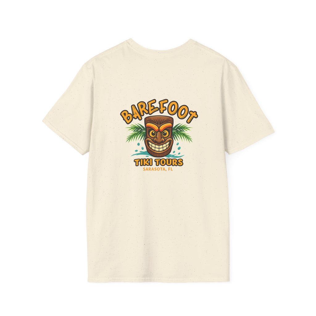 T-Shirt — Barefoot Tiki Tours Graphic Tee (Sarasota, FL)