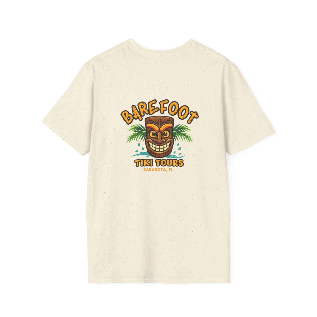 T-Shirt — Barefoot Tiki Tours Graphic Tee (Sarasota, FL)